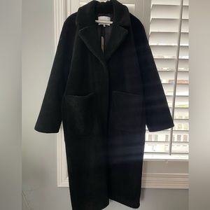 Rebecca Minkoff Teddy bear coat NWT New with tags. BLACK. Oversized sherling